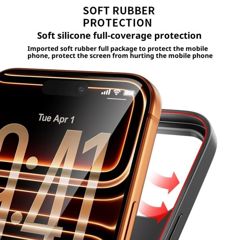 Étui de batterie pour iPhone 17 Pro Max T93 avec support - 6000 mAh - Noir