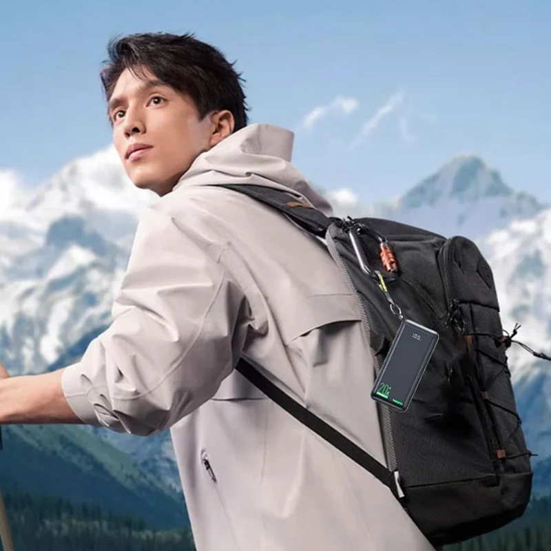 TRANYOO T-K17 20000mAh Portable Charger Fast Charging Power Bank Built-in Type-C + iP Cables