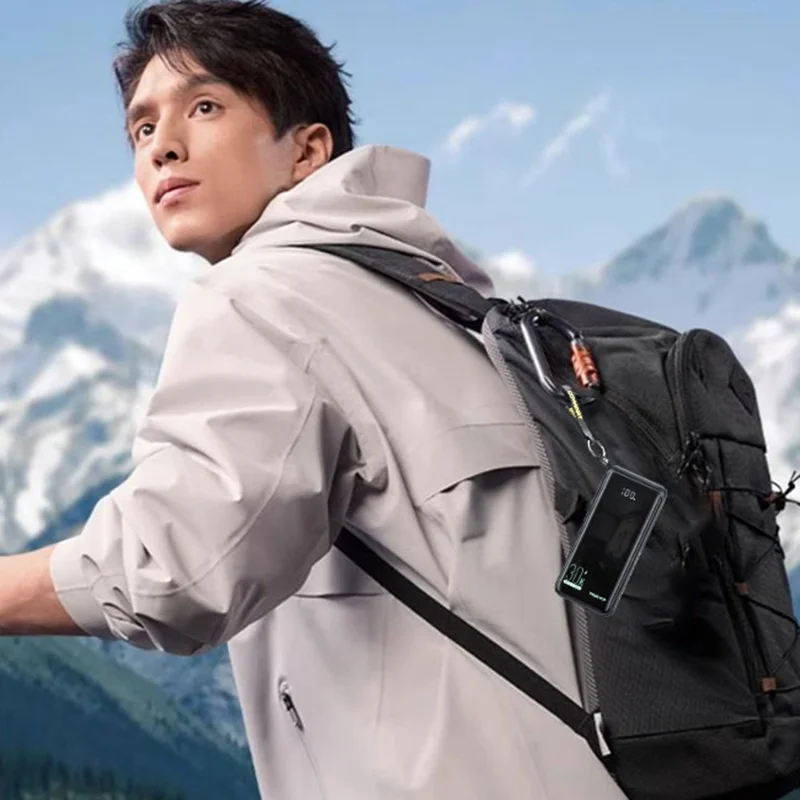 TRANYOO T-K18 30000mAh Portable Charger Fast Charging Power Bank Built-in Type-C + iP Cables