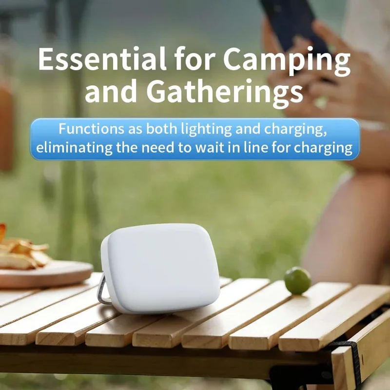 TRANYOO T-F15 10000mAh Power Bank Dual USB Output Portable Charger with 3W LED Light