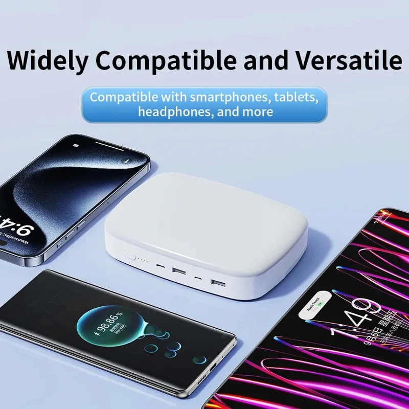 TRANYOO T-F15 10000mAh Power Bank Dual USB Output Portable Charger with 3W LED Light