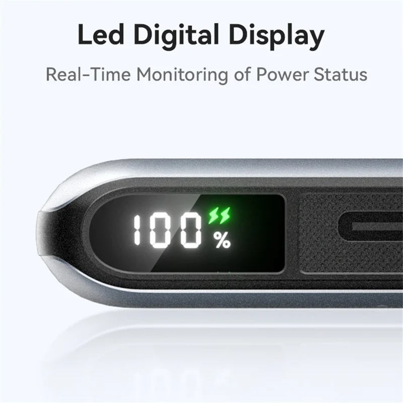 KUULAA MS-10 10000mAh Power Bank 22.5W Fast Charging Digital Display Portable Battery Pack