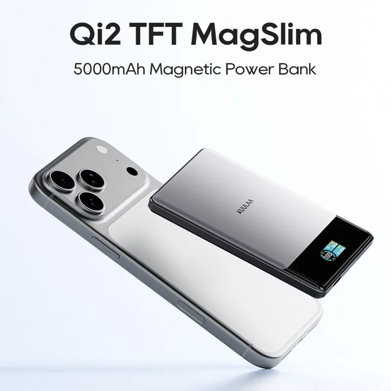 KUULAA KL-YD90 15W Max Fast Charger Magnetic Battery Pack 5000mAh Wireless Power Bank