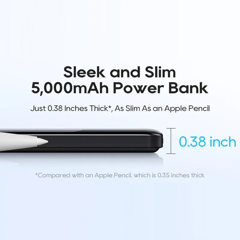 KUULAA KL-YD90 15W Max Fast Charger Magnetic Battery Pack 5000mAh Wireless Power Bank