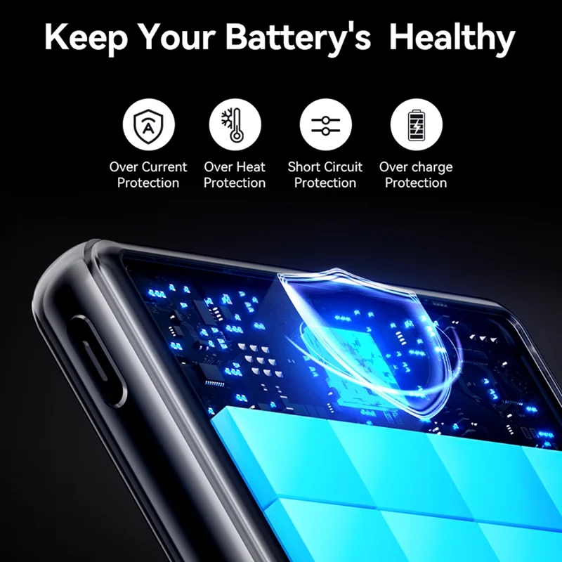 KUULAA KL-YD89 10000mAh Magnetic Portable Charger 15W Max Wireless Power Bank with Digital Display