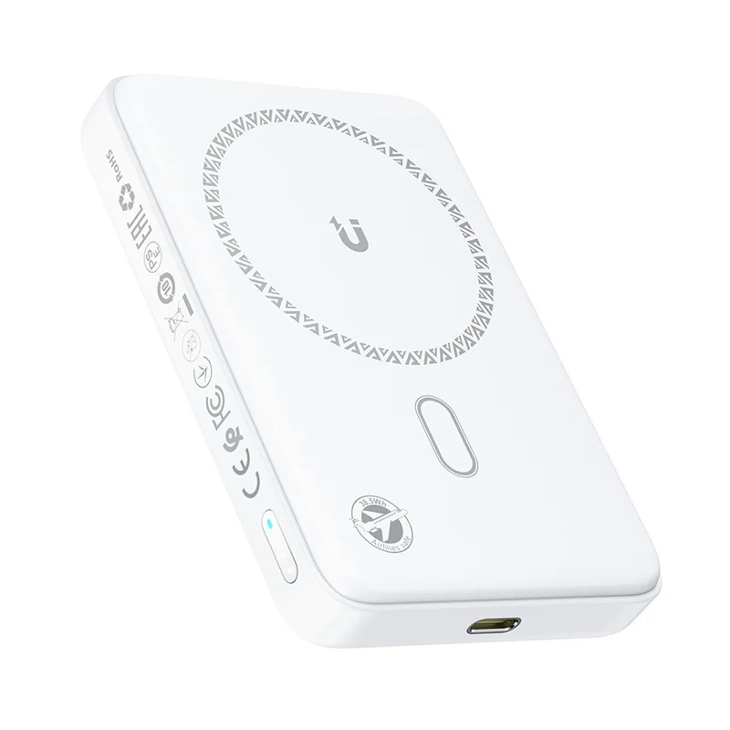 ACEFAST M26-10000 PD 20W Powerbank met 15W Magnetische Draadloze Oplader Draagbare Telefoonaccu