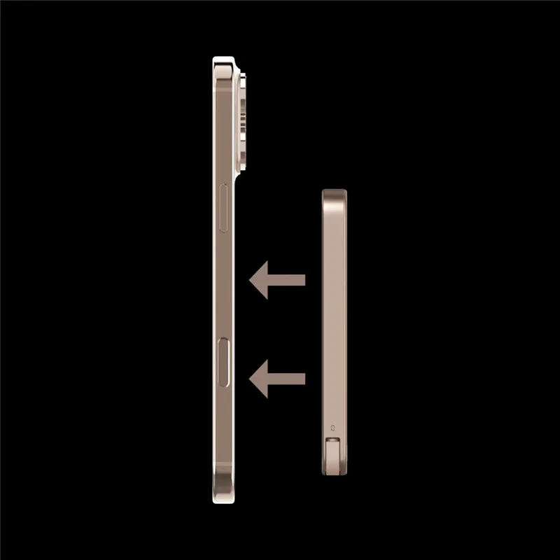 MOMAX 1-POWER F.PASS+ 5000mAh Magnetic Power Bank with Hidden USB-C Cable Portable Fast Charging Charger - Desert Gold