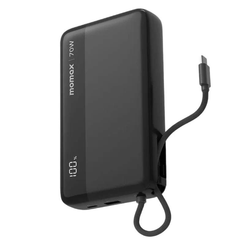 MOMAX 1-Power Ultra+ Power Bank 20000mAh 70W Fast Charging Portable Phone Charger with Digital Display