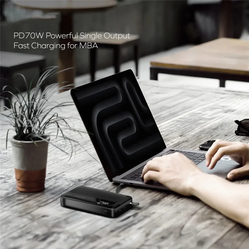 MOMAX 1-Power Ultra+ Power Bank 20000mAh 70W Fast Charging Portable Phone Charger with Digital Display