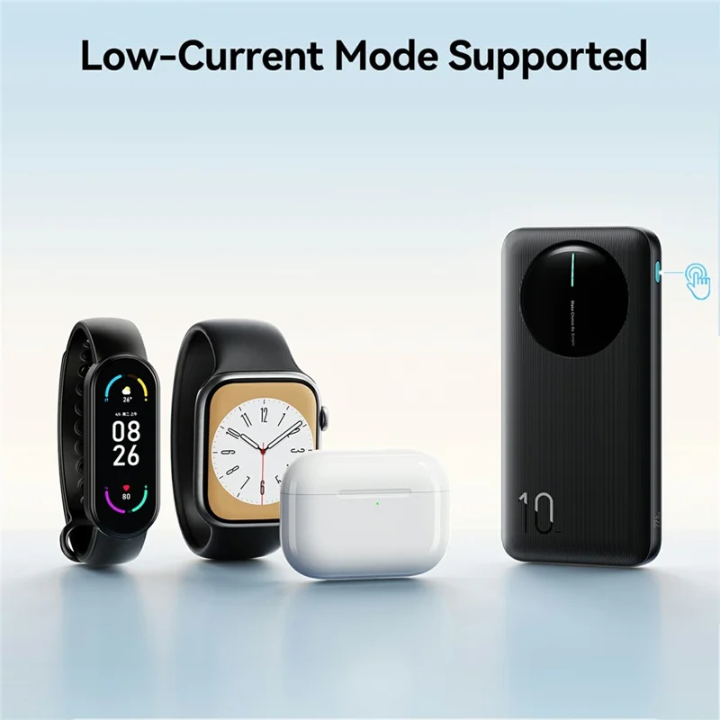 JOYROOM JR-PBF12 Pro 10000mAh Power Bank 22.5W Fast Charging Portable Charger Safety Protection with 3 Output Ports - Black