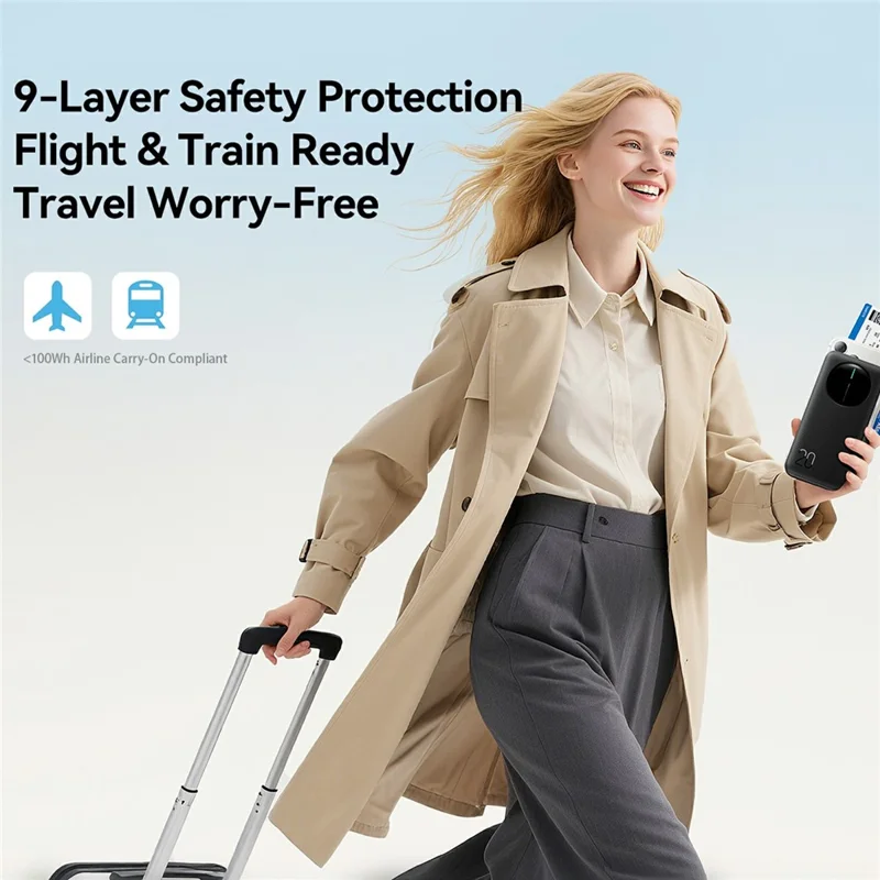 JOYROOM JR-PBF14 Pro 20000mAh Power Bank 22.5W Super Fast Charging Portable Charger with with 3 Output Ports - Black