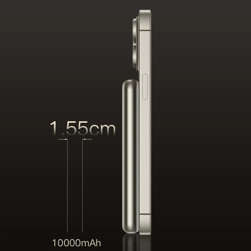 TOTU PB-1008 10000mAh Banco de Energía con Carga Inalámbrica Magnética Rápida - Natural