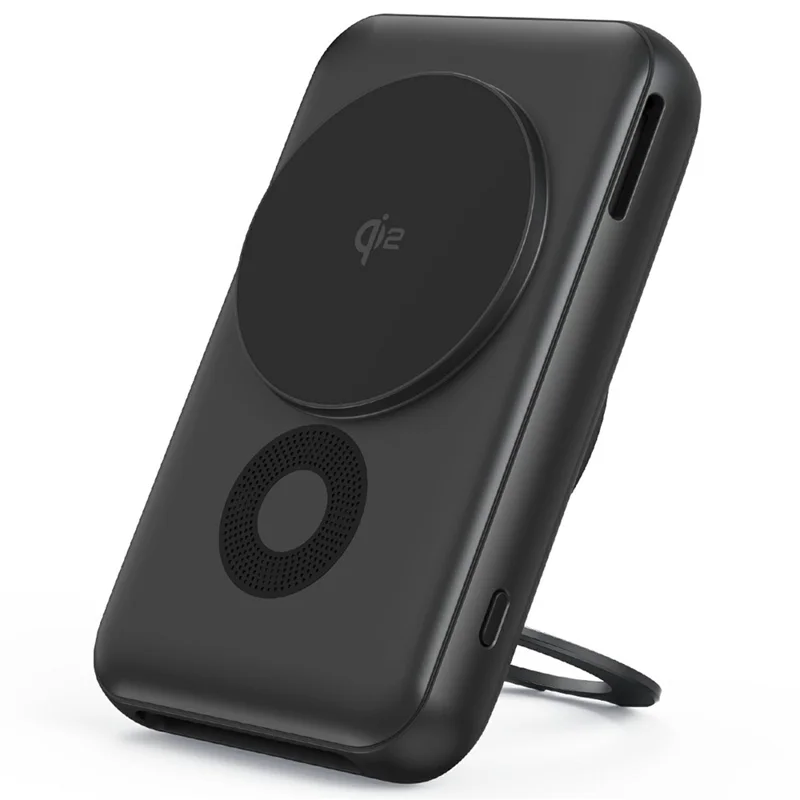 MC06 10000mAh Qi2 Wireless Power Bank with O-Ring Stand 15W Fast Charging Magnetic Cooling Portable Charger for iPhone