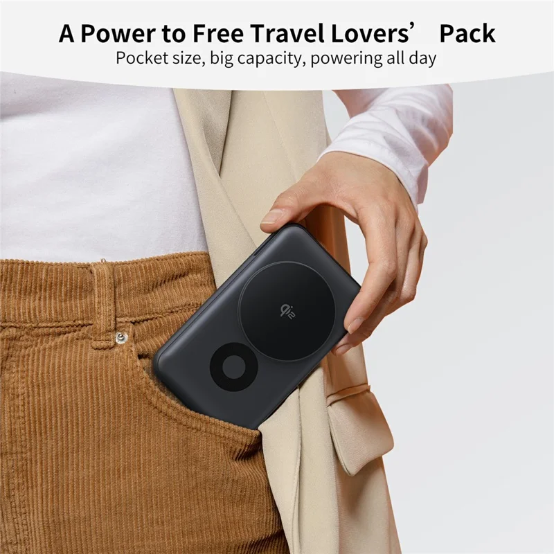 MC06 10000mAh Qi2 Wireless Power Bank with O-Ring Stand 15W Fast Charging Magnetic Cooling Portable Charger for iPhone