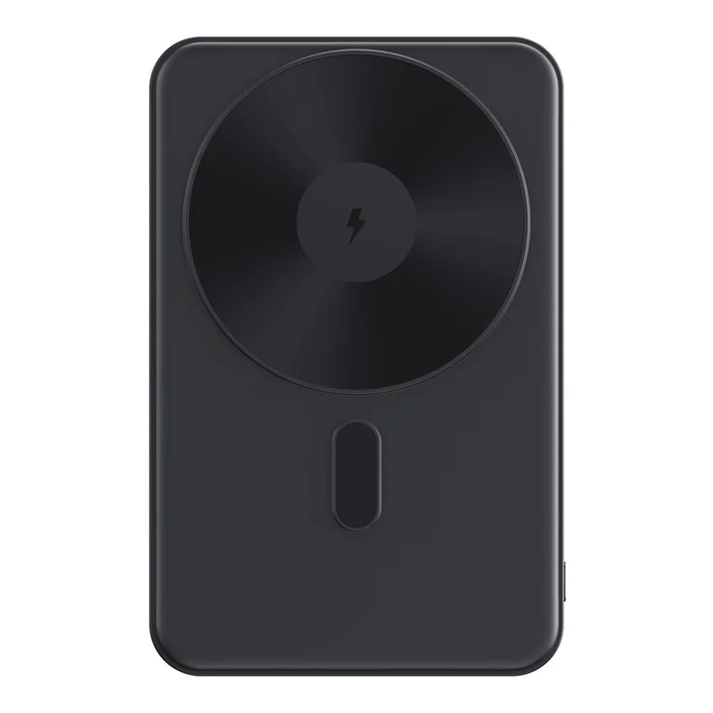 MP08 5000mAh Magnetic Power Bank Compatible with MagSafe 15W Portable Wireless Charger - Black