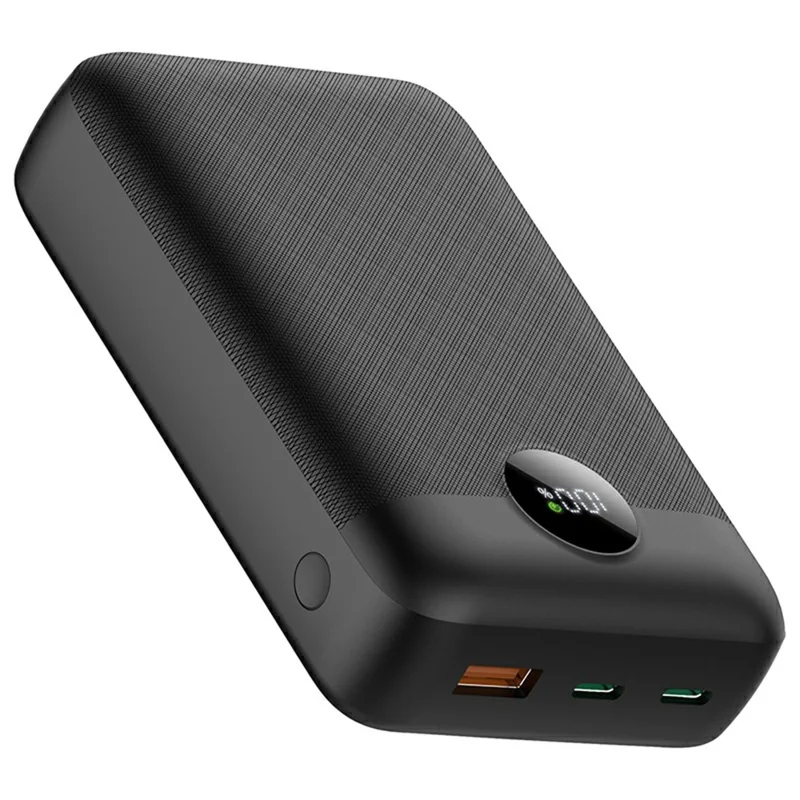 C2040 20000mAh Power Bank 22.5W Fast Charging Portable Charger with LED Digital Display - Black