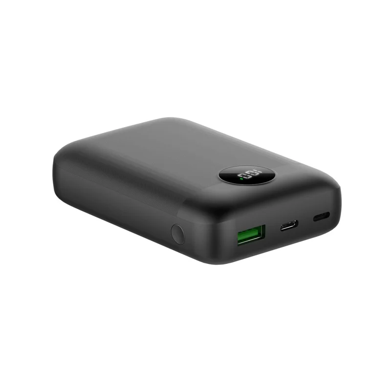 C1020 Digital Display Power Bank 10000mAh 22,5W Fast Charging Tragbares Ladegerät - Schwarz