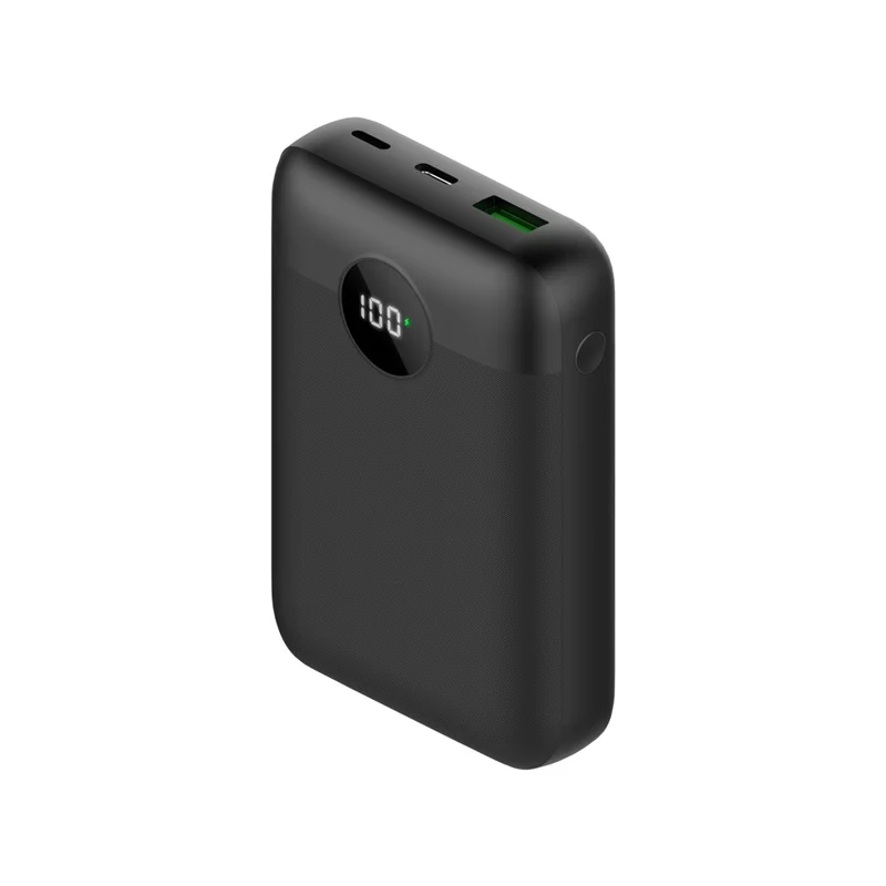 C1020 Digital Display Power Bank 10000mAh 22,5W Fast Charging Tragbares Ladegerät - Schwarz