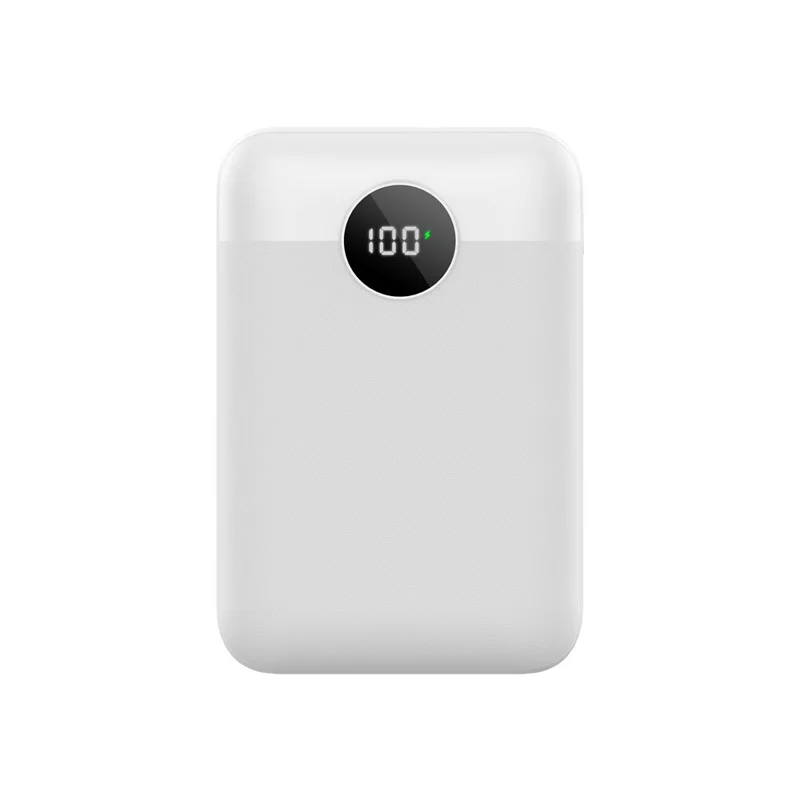 C1020 Digital Display Power Bank 10000mAh 22.5W Fast Charging Portable Charger - White