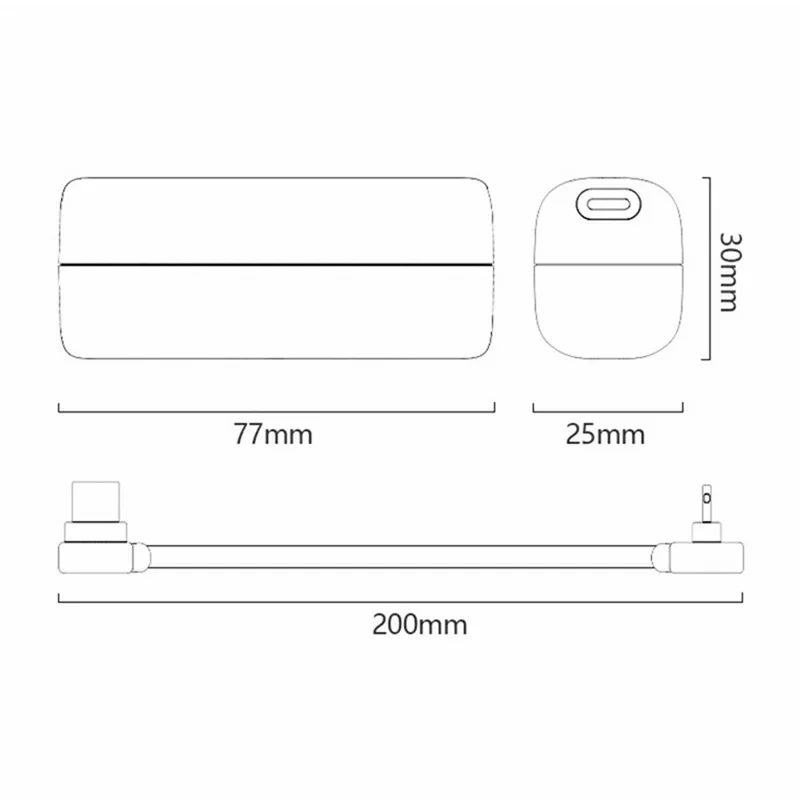 YESIDO YP102 5000mAh 22.5W Fast Charging Mini Capsule Power Bank Built-in Type-C + iP Cable - Orange
