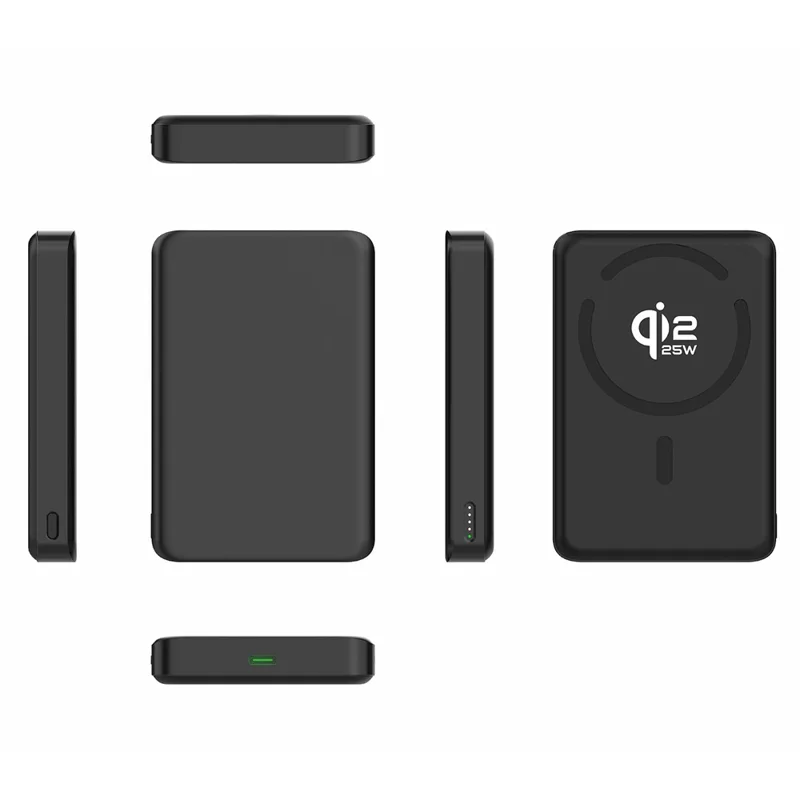 A20B Ultra Thin 10000mAh Qi2.2 Magnetic Power Bank 25W Wireless 35W Type-C Charging - Black