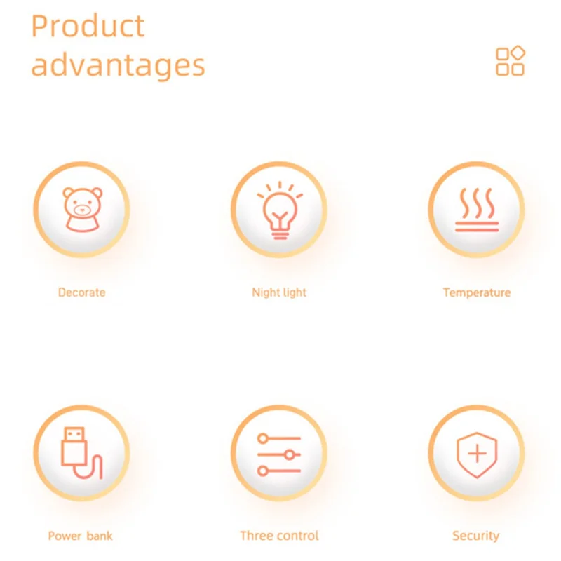 K16 Space Capsule Hand Warmer Cute Mini Heater Power Bank 2-in-1 Portable Charger Hand Warmer for Winter - Red