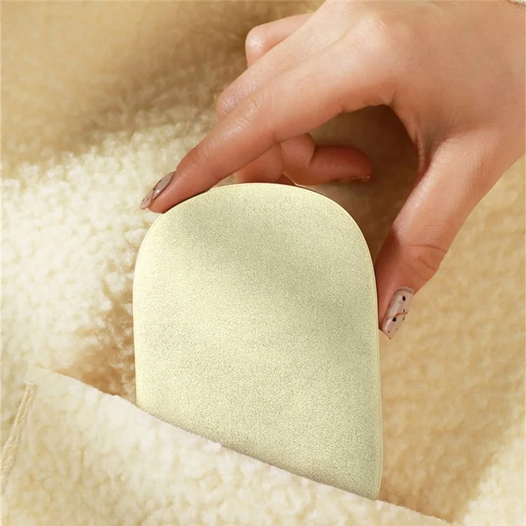 B8 2 in 1 Winter Fast Heating Hand Heater Digital Display 3 Levels Velvet Electric Hand Warmer 10000mAh Power Bank - Aprikose
