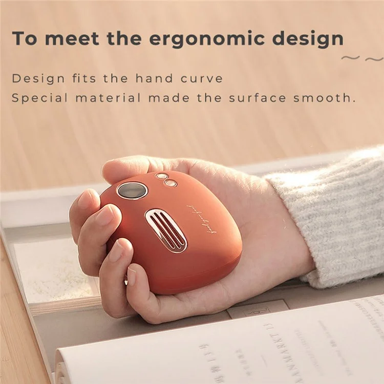 XIAOMIYOUPIN MAOXIN T-40 Digital Display 5000mAh Double-Sided Heating Hand Warmer Power Bank Portable Phone Charger for Winter Home Office - Green