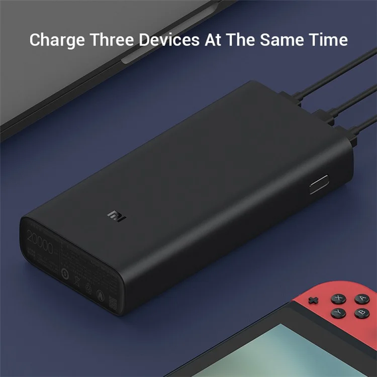 XIAOMI PB200SZM 20000mAh Power Bank 50W High Output Portable Charger for Cell Phone Tablet Camera Headphones