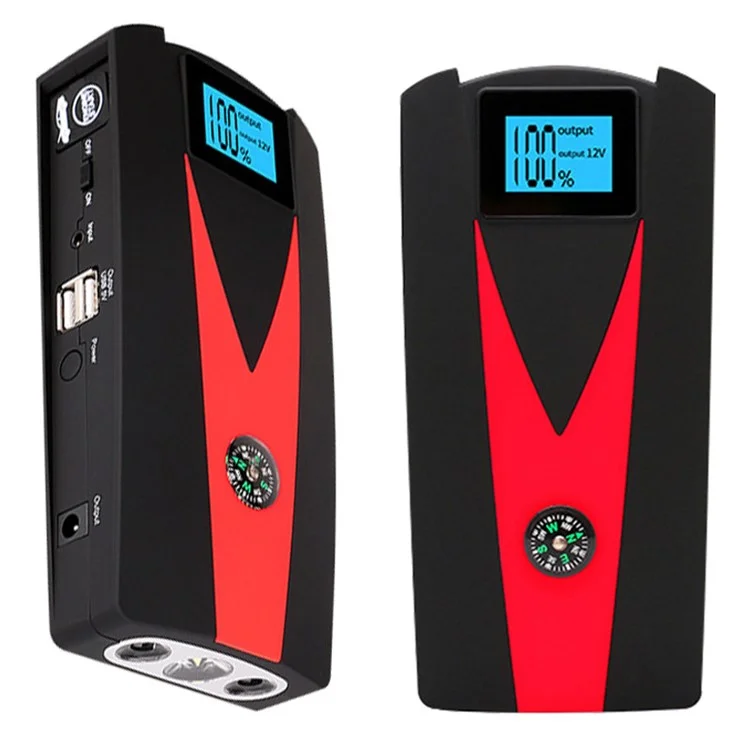 SAGORUSH K08 Car Emergency Starter Power Outdoor 12000mah Power Bank Tragbares Telefonladegerät Mit Kompass, LED Light