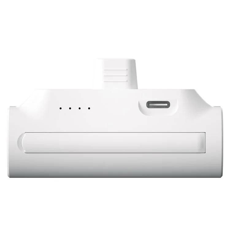 Batería Externa Portátil de 5000mAh con Soporte para Teléfono y Carga Rápida USB Tipo-C - Blanco
