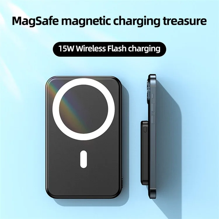 A27 Digital  Display 10000mAh Power Bank 15W Magnetic Wireless Charger External Battery Pack for iPhone Samsung Huawei and More - Green