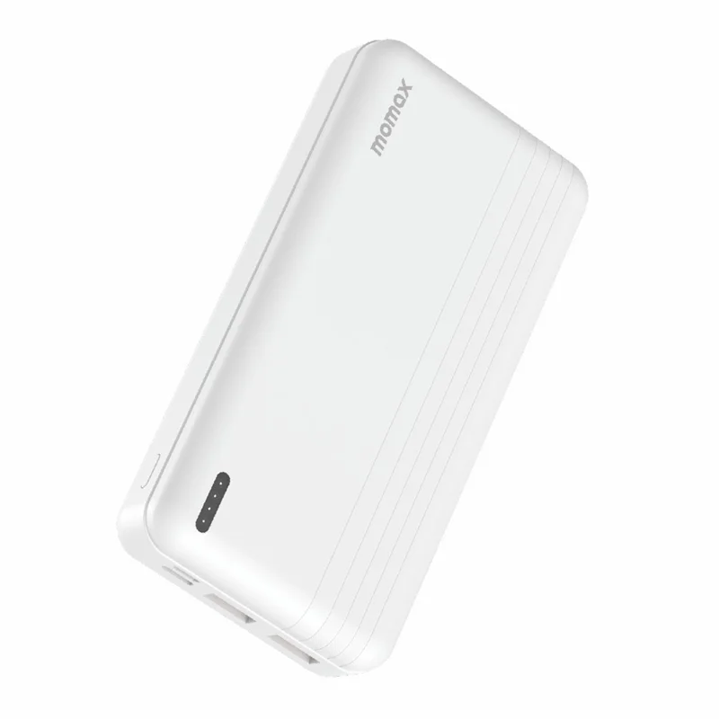 MOMAX IP78 iPower PD 20W Fast Charging Power Bank 20000mAh 3 USB Outputs Phone External Battery - White