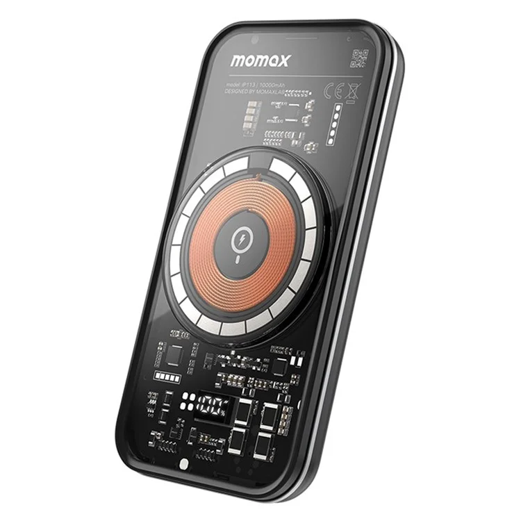 MOMAX IP113 Q.MAG POWER13 Batterie externe 10000mAh avec charge rapide sans fil 35W et écran numérique