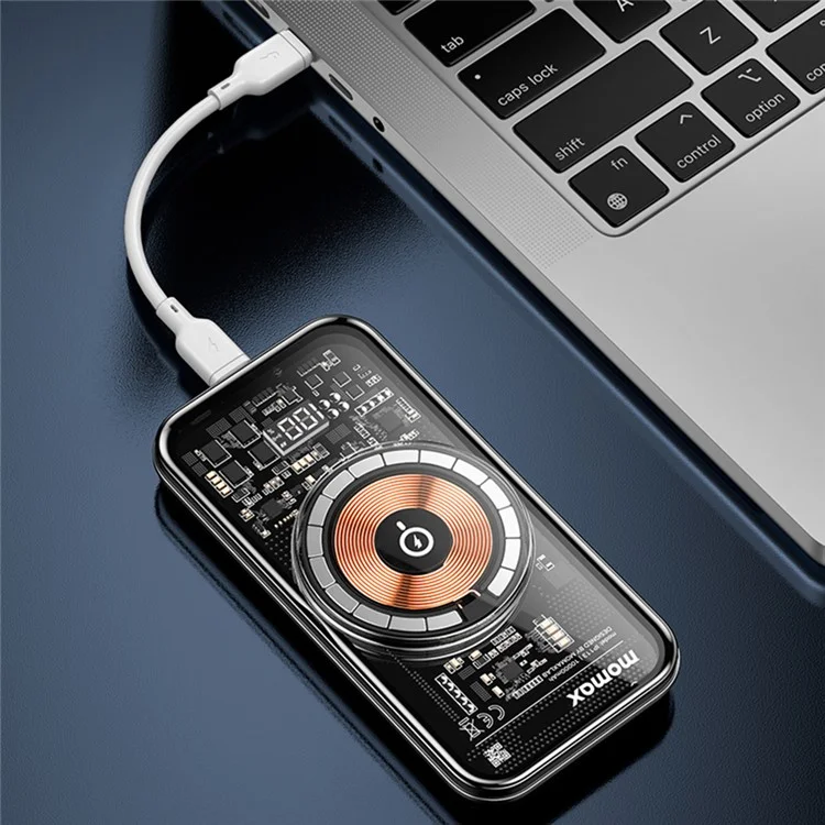 MOMAX IP113 Q.MAG POWER13 Batterie externe 10000mAh avec charge rapide sans fil 35W et écran numérique