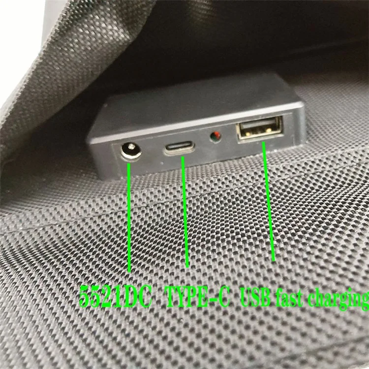 Kit de Painel Solar Portátil de Carregamento Rápido de 150W para Acampamento ao Ar Livre Módulo Fotovoltaico Monocristalino