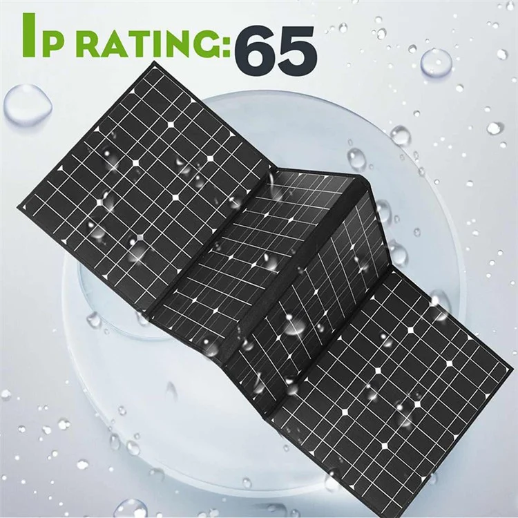 150W Cargo Rápido Kit de Panel Solar Plegable Camping al Aire Libre Módulo Monocristalino Portátil Portátil Cargador Solar Cargador