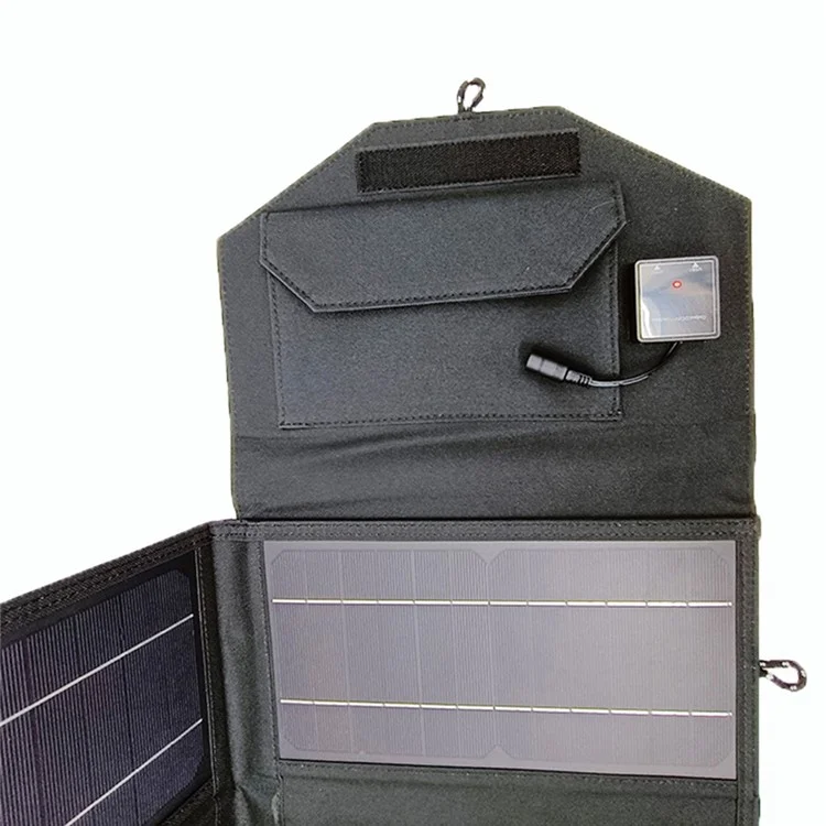 Panneau solaire monocristallin de 50 W Chargeur solaire portable et pliable pour téléphone mobile Banque d'alimentation pour le camping et la randonnée