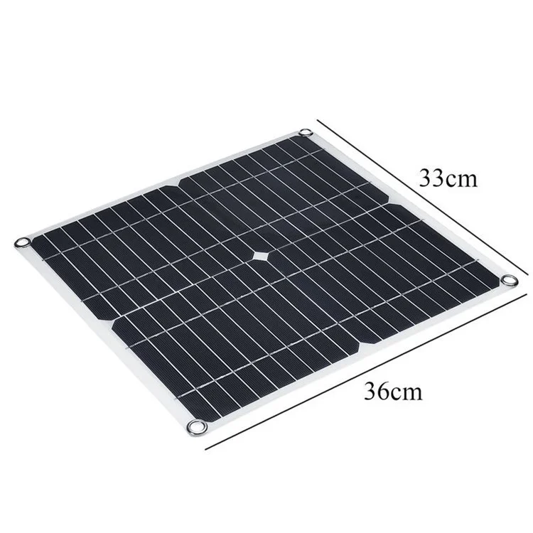 25W Solarpanel Lüfter Kit Monokristalline Silizium -photovoltaik -solarenergie Für Wohnmobilcamping