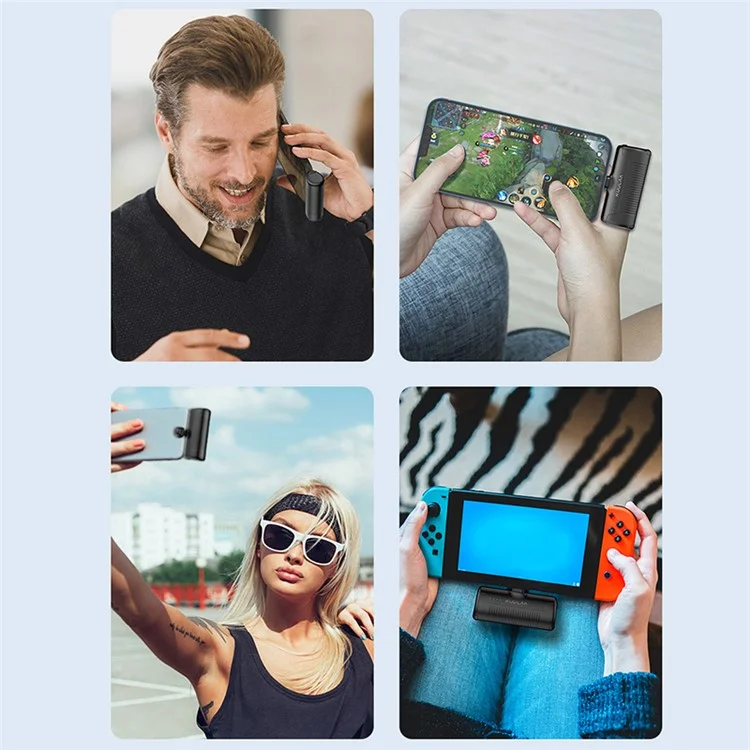 KUULAA KL-YD47 4500mAh Pocket Power Bank Универсальное зарядное устройство с портом Lightning - черный