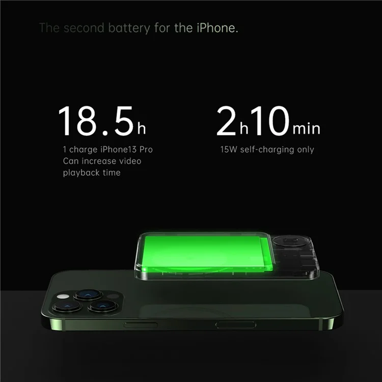 Chargeur sans fil magnétique compatible Q9 PD 20W 5000mAh Slim Power Bank - Gris