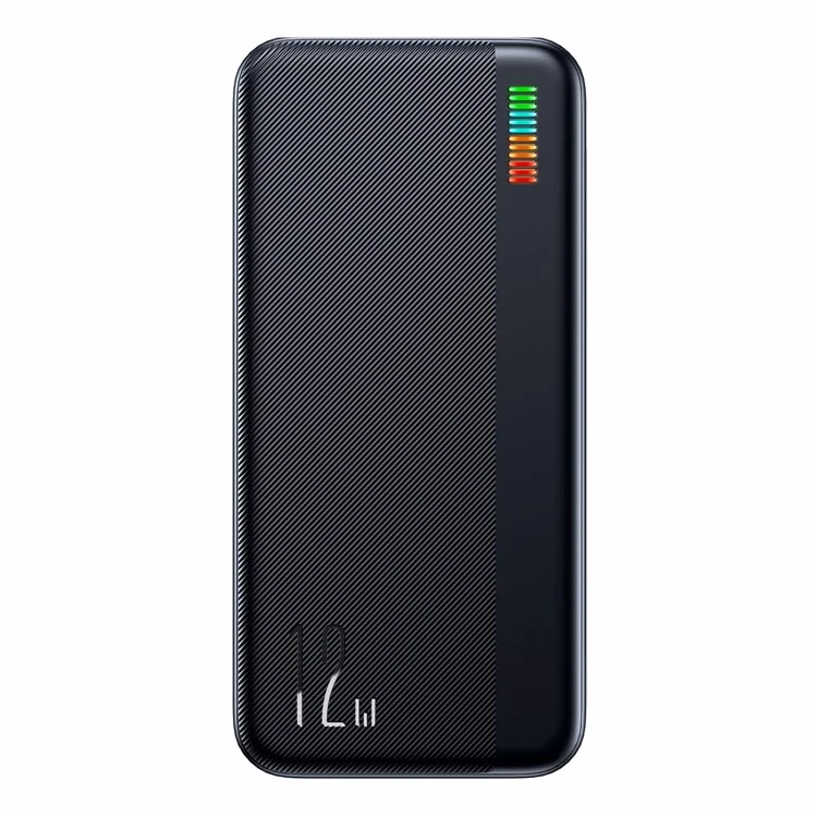 JOYROOM JR-T018 12W Fast Charging Power Bank 30000mAh Portable Phone Charger External Battery Pack - Black