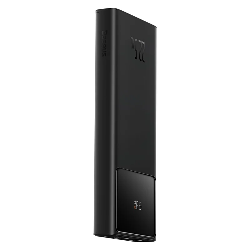 BASEUS Digital Display Fast Charging Power Bank 10000mAh 22.5W Portable Phone Charger External Battery Pack - Black