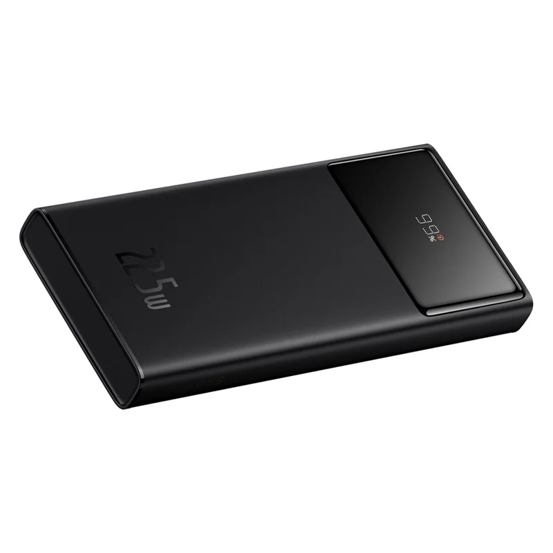 BASEUS Digital Display Fast Charging Power Bank 10000mAh 22.5W Portable Phone Charger External Battery Pack - Black