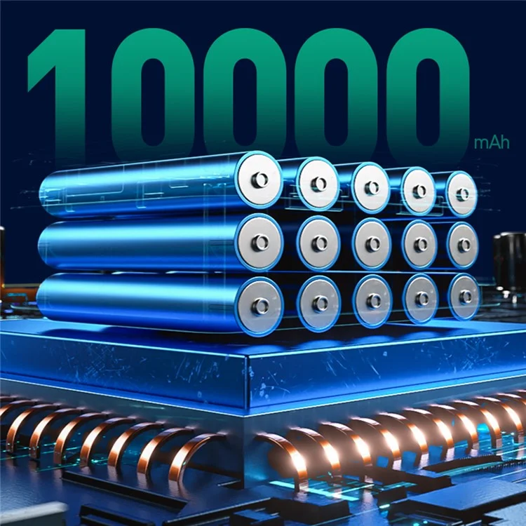 WEKOME WP-395 Vanguard Series 22.5W Super Fast Phone Charger 10000mAh Power Bank avec affichage numérique LED