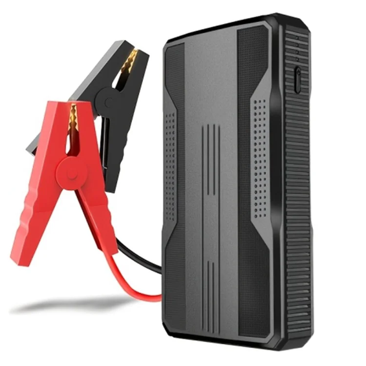 Автомобильное аварийное пусковое устройство R23 6000mAh Power Bank внешний аккумулятор портативное зарядное устройство для телефона с LED-подсветкой - черный