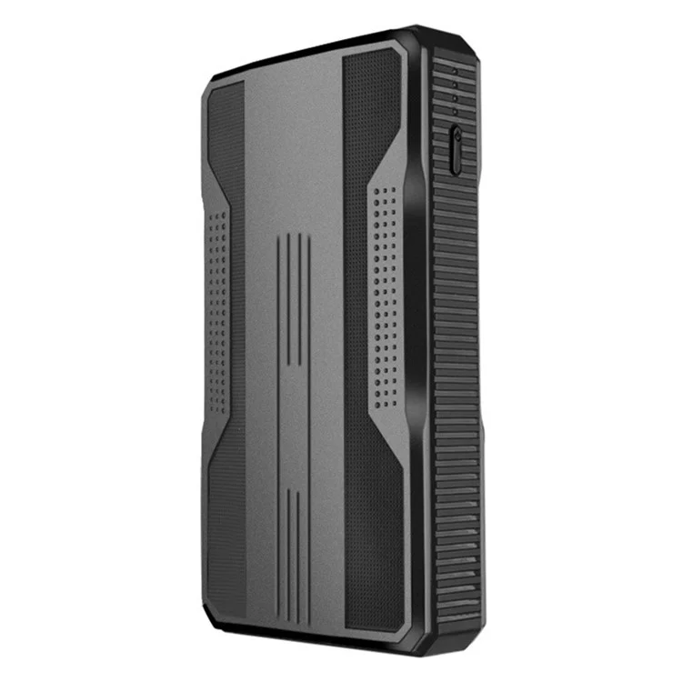 Автомобильное аварийное пусковое устройство R23 6000mAh Power Bank внешний аккумулятор портативное зарядное устройство для телефона с LED-подсветкой - черный