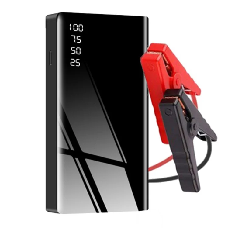 R21 20000mAh автомобильный аварийный стартер, портативное зарядное устройство для сотовых телефонов и аккумулятор с внешней батареей и светодиодным фонарем - черный