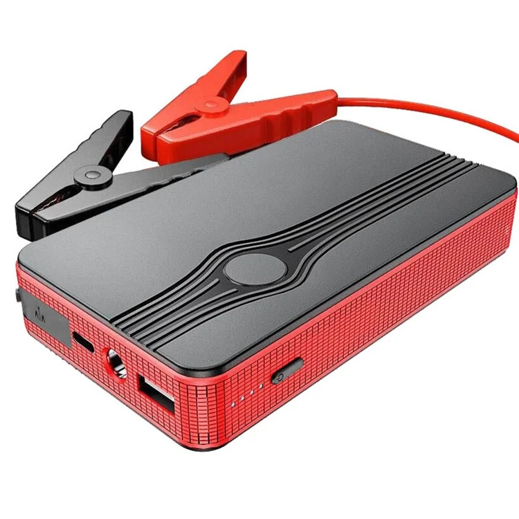 KE-4 5V / 2A Автомобильный аварийный стартер 6000 мАч Power Bank с LED-светом, внешний аккумулятор для мобильных телефонов