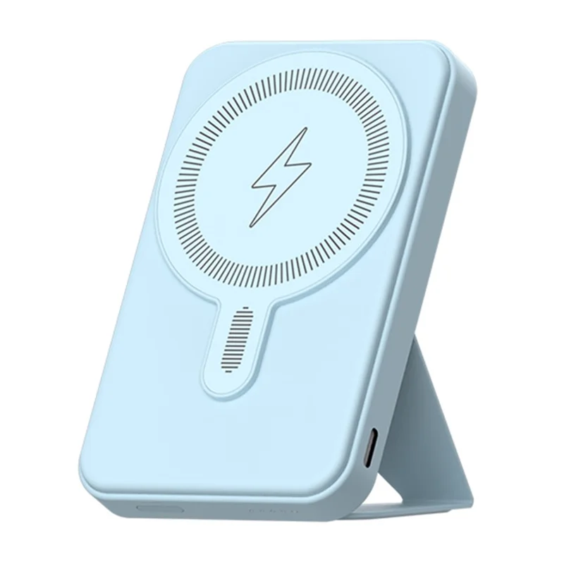 E43A Compatible with Magsafe Battery Pack 5000mAh Magnetic Wireless Power Bank Portable Charger - Sky Blue